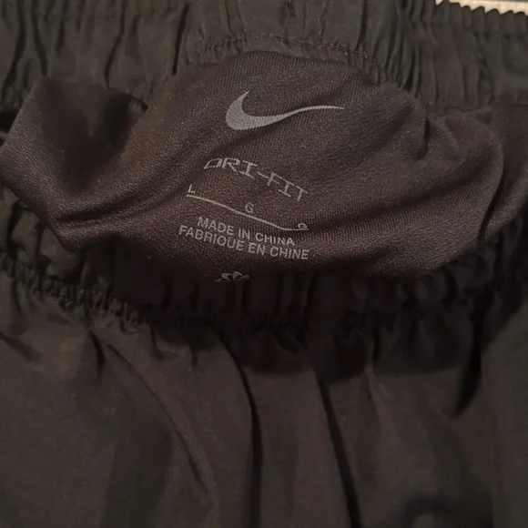 Nike Women's Dri-FIT Tempo Mid-Rise Brief-Lined Running Shorts Black Size Large - Picture 4 of 6